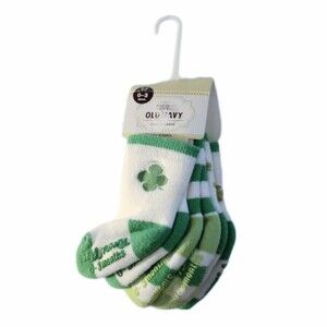 NWT Old Navy Infant Socks St Patty's Day sz 0-3M